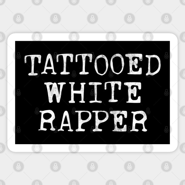 Tattooed White Rapper Sticker by DankFutura